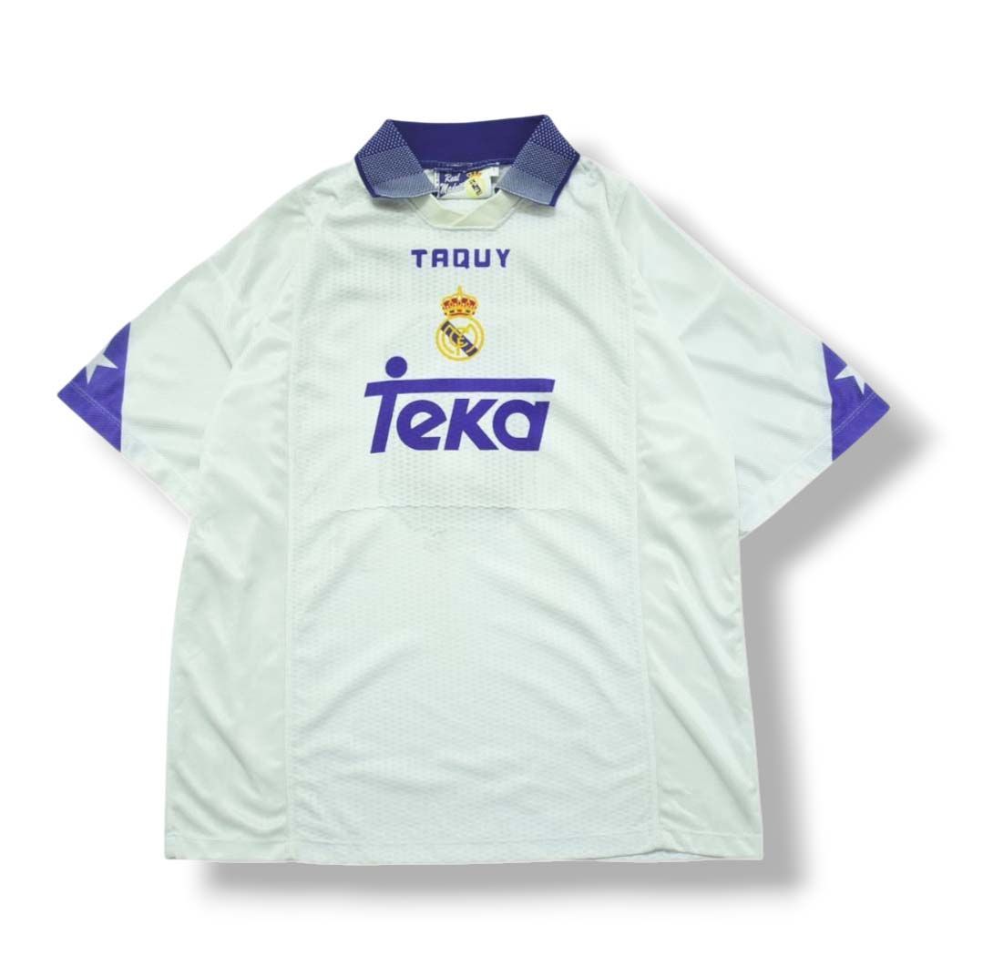 今週末セール【希少】90sヴィンテージ レアル・マドリード ユニフォーム 90s adidas レアルマドリードCF 98/00 ホーム ユニフォーム L - メルカリ