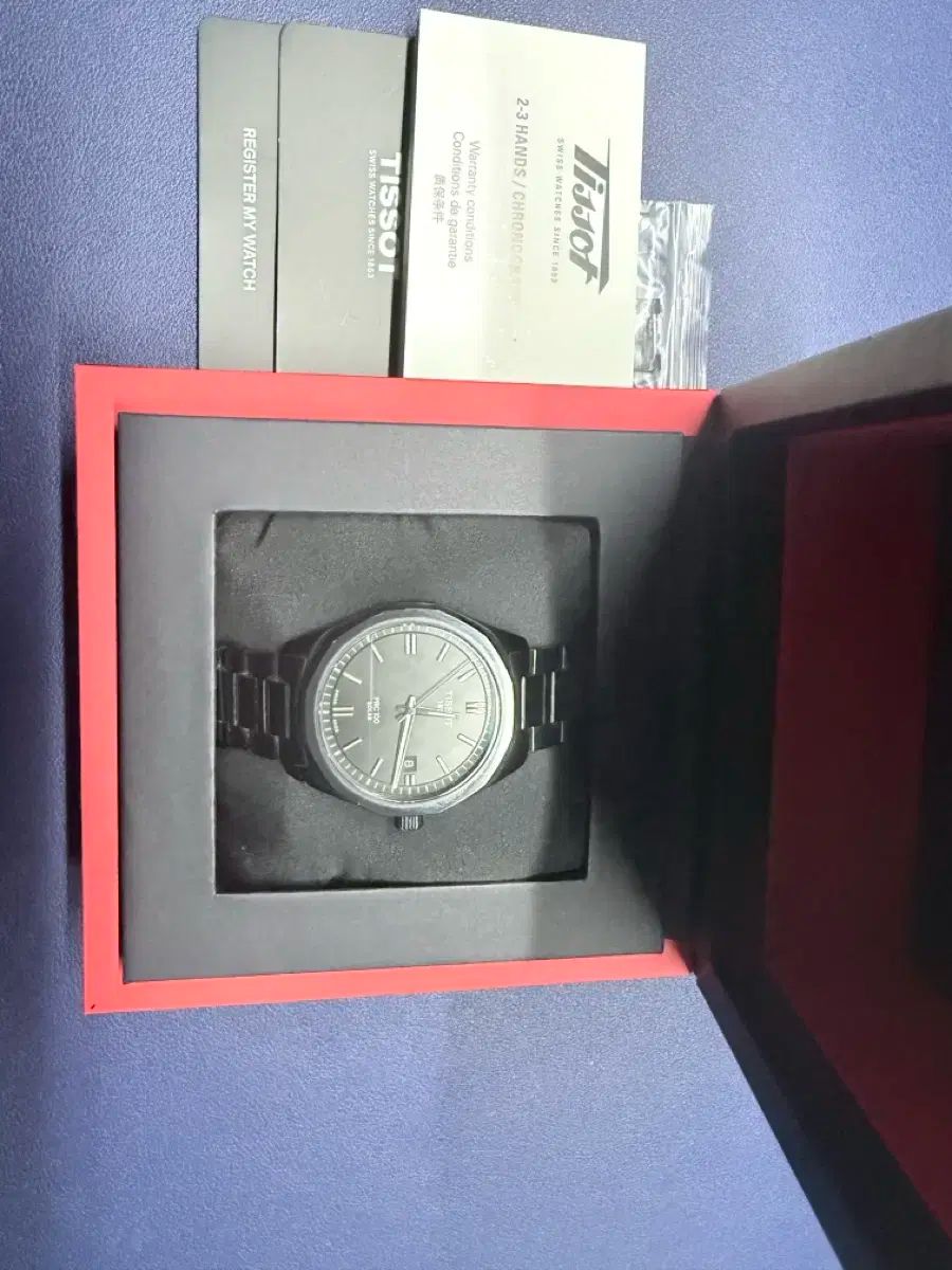 公式 TISSOT PRC 100 ソーラー ブラック PVD 39mm