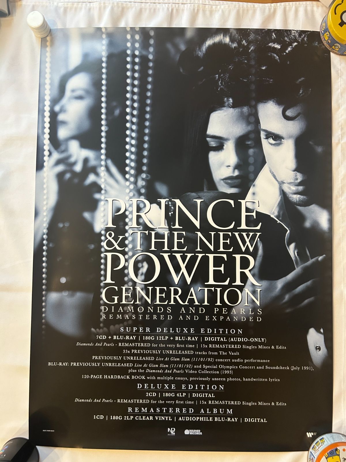 プリンス Prince and the New Power Generation Diamonds and Pearls アルバム プロモーション用ポスター B2サイズ 515x728mm