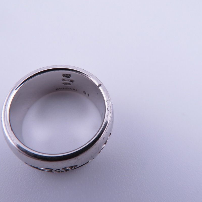 品質保証で、高速配送！ 瀬戸大橋店 BVLGARI ブルガリ リング 指輪 セーブ ザ チルドレン サイズ 51 約10号 シルバー 135 セーター