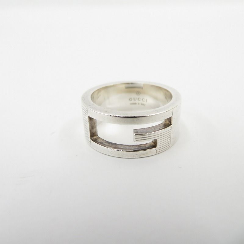 GUCCI グッチ リング 指輪 ブランデッド G 032660 サイズ 9 約8号 シルバー 135