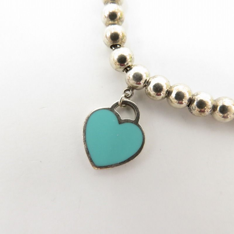 Tiffany-co ティファニー ブレスレット RTT ハートタグビーズブレスレット - シルバー 135