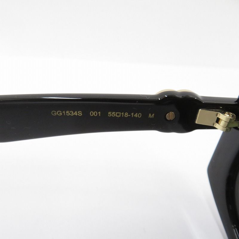  GUCCI グッチ サングラス スクエア GG 1534 S 001 サイズ 55 18 140 ブラック 135 サングラス 小物