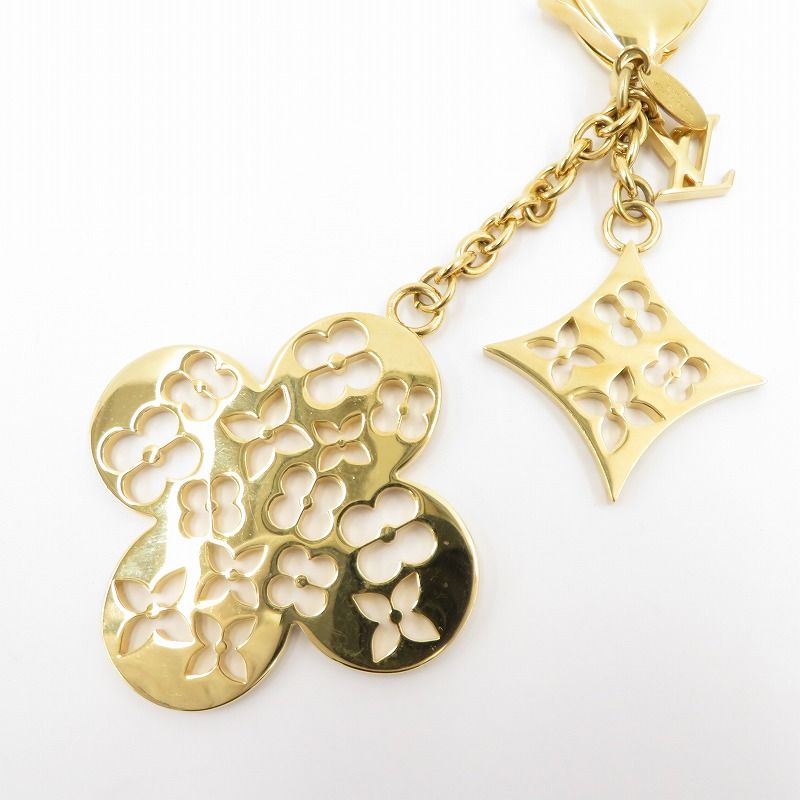 LOUIS VUITTON ルイ ヴィトン キーホルダー アイビー フラワー バッグチャーム M 67930 ゴールド 135