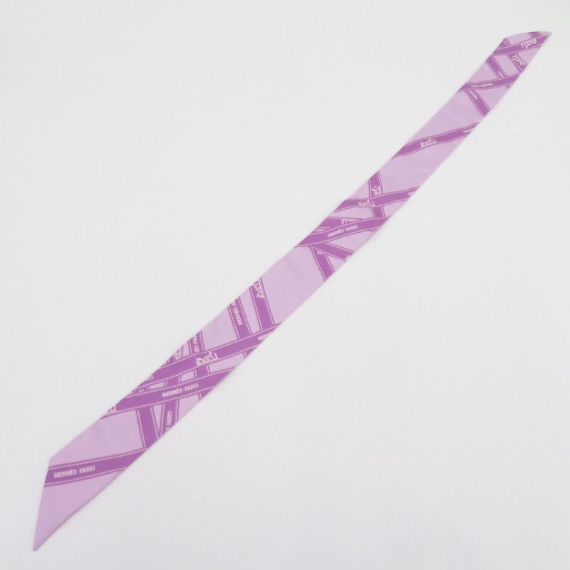 HERMES エルメス ハンカチ ツイリー ボルデュック - パープル 135