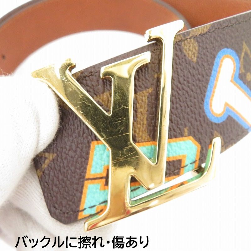 LOUIS VUITTON ルイ ヴィトン ベルト ×NBA サンチュール LV モノグラム MP 294 サイズ 95 38 ブラウン 135