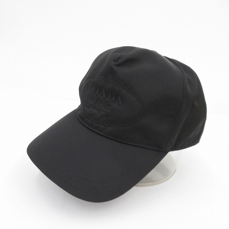 瀬戸大橋店 PRADA プラダ キャップ RE-NYLON 2HC179 2DMI ブラック サイズ L 135