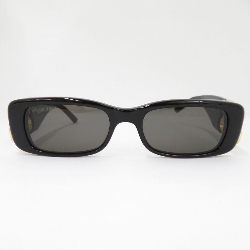 バレンシアガ サングラス Dynasty Rectangle BB 0096 S サイズ 51 18-130 ブラック 135