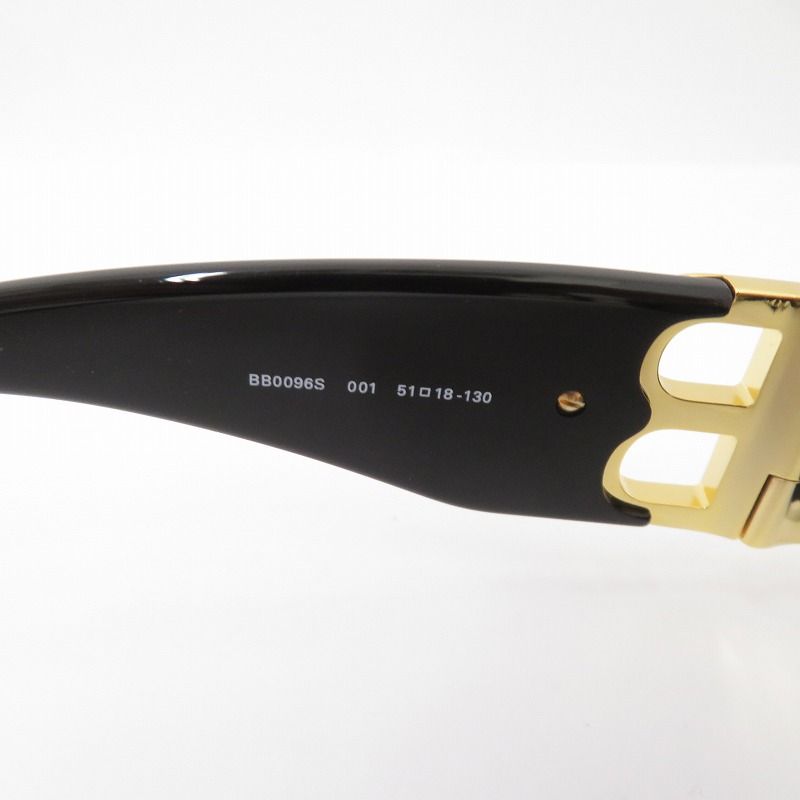  バレンシアガ サングラス Dynasty Rectangle BB 0096 S サイズ 51 18-130 ブラック 135 サングラス 小物