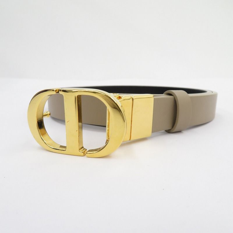 瀬戸大橋店 Dior ディオール ベルト 30 Montaigne B0446UWGA_M87E サイズ 75 ベージュ 135