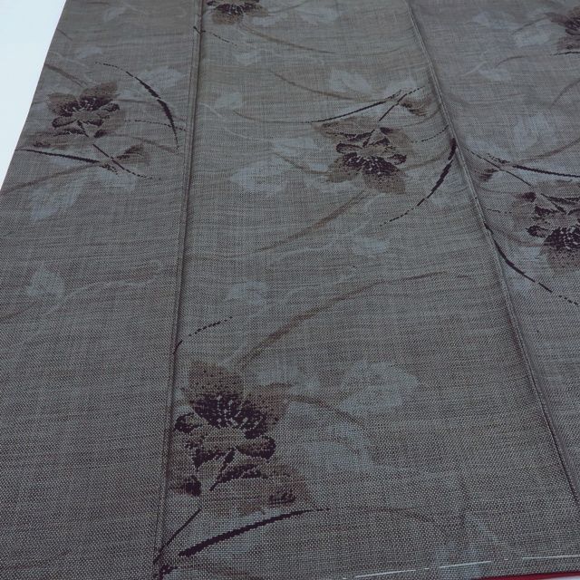 百華❀Y3925◇未着用 正絹 証紙付 9マルキ 純泥染 仕付け糸付 本場