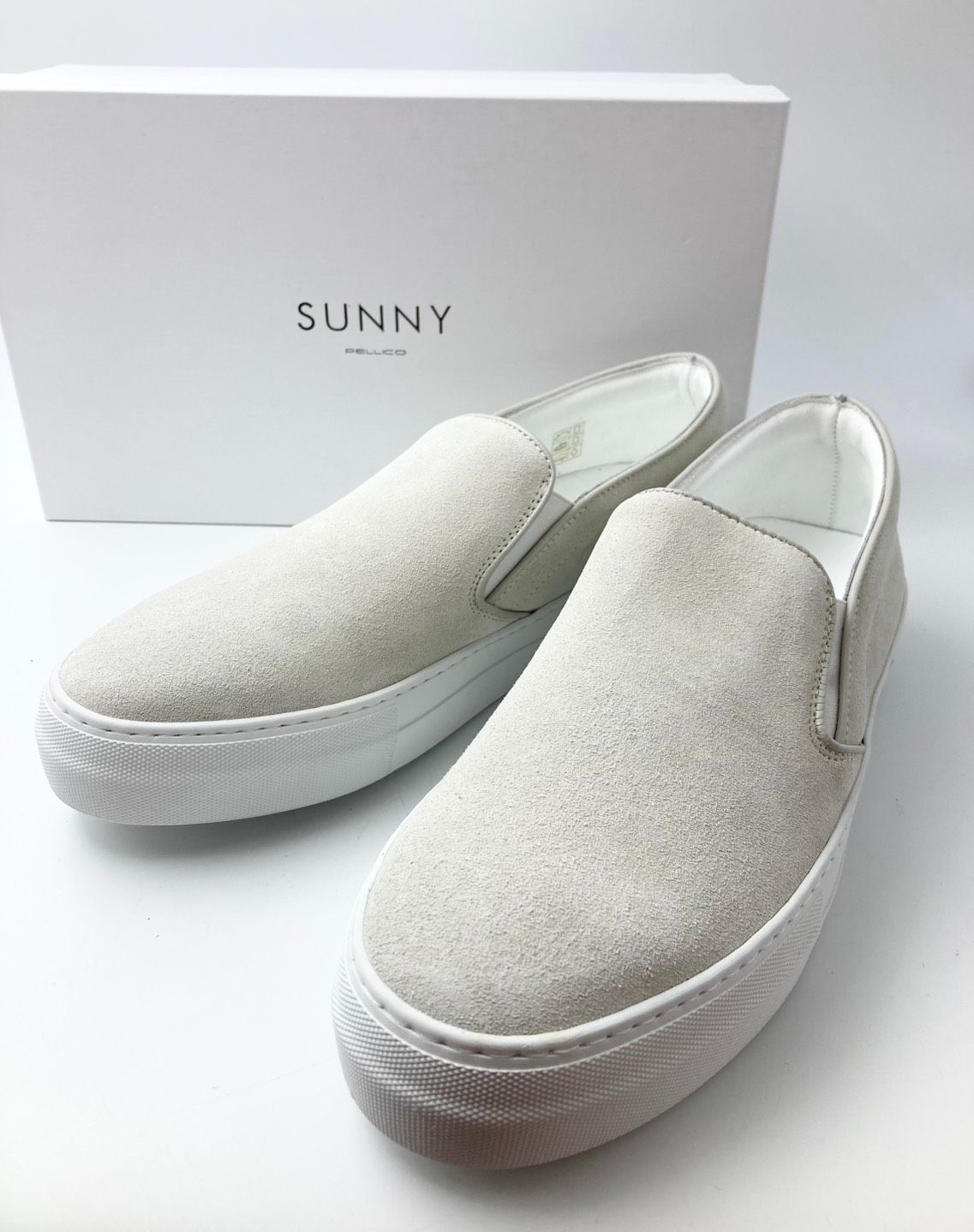 PELLICO SUNNY ペリーコサニー GIOIA M001 スエード スリッポン 44 LATTE