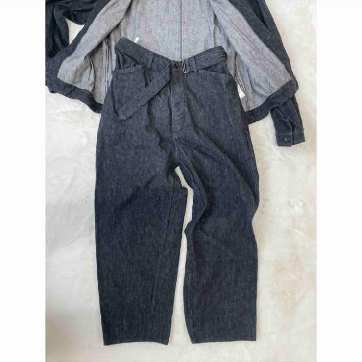 comoli コモリ ジャケット&パンツ セットアップ ブラック サイズ2