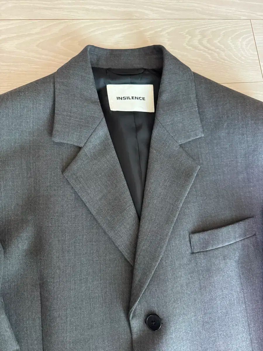 INSILENCE ウール ブレーザー ダークグレー S