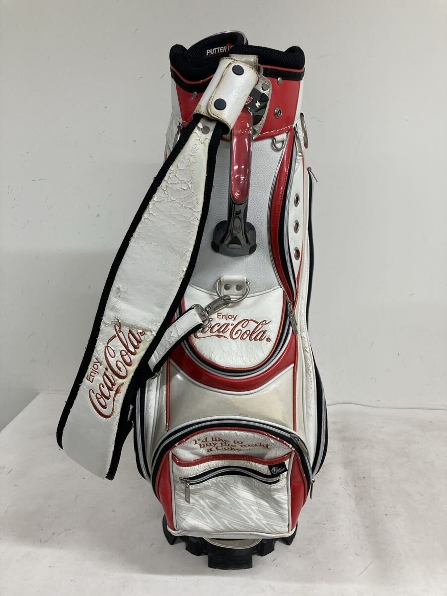 送料無料☆Enjoy CocaCola コカコーラ☆キャディバッグ ゴルフバッグ