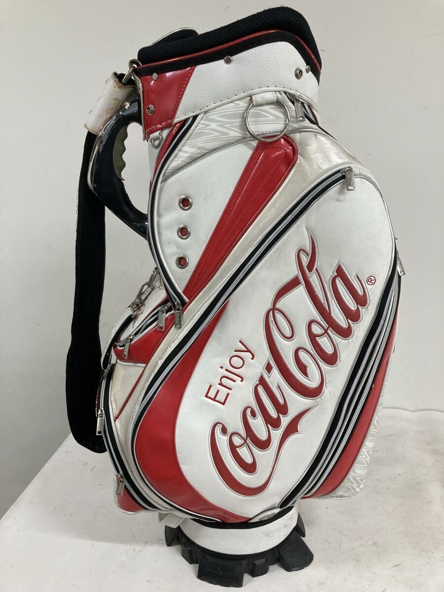 Coca-Cola ゴルフバッグ 赤　レア　ネーム付き コカ・コーラ ゴルフバッグ - メルカリ