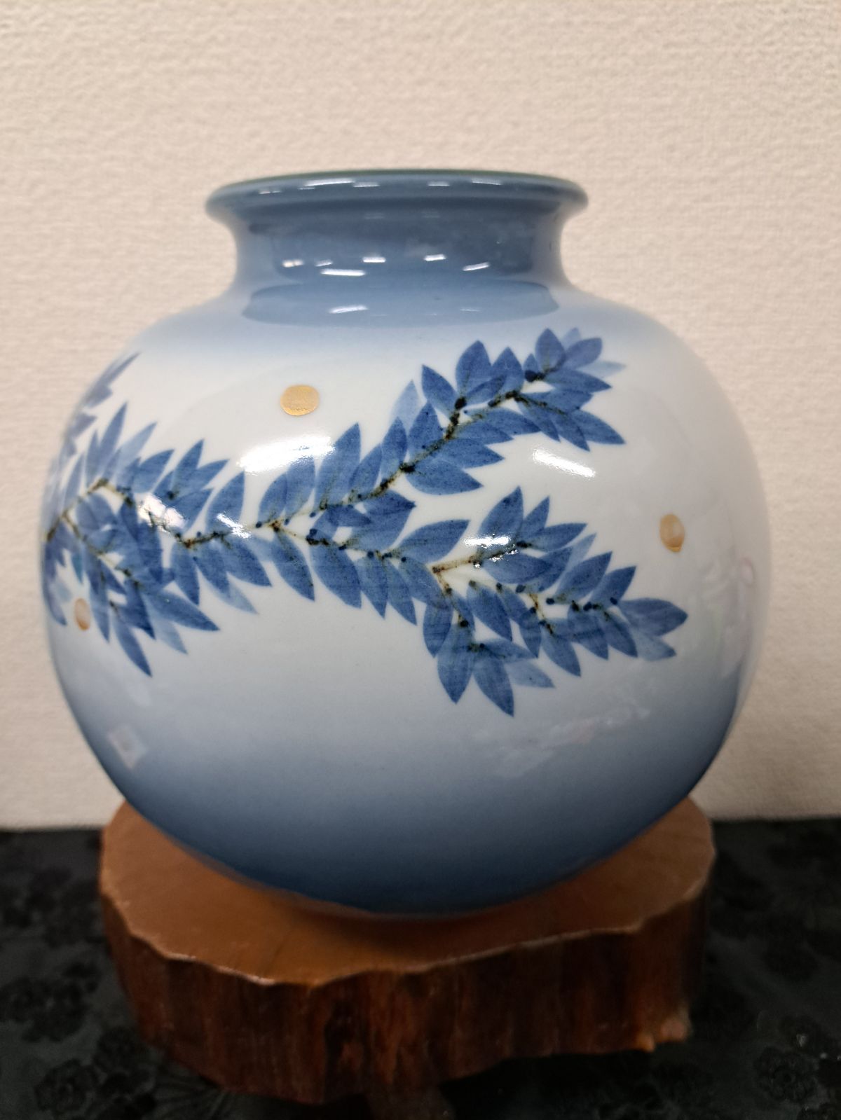 九谷焼 花瓶 壺 骨董品 九谷焼 花瓶 壺 対物