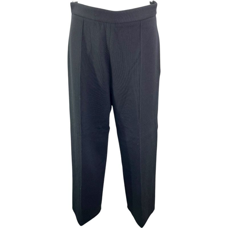 エルメス HERMES セリエボタンワイドパンツ ブラック ウール レディース その他ボトムス