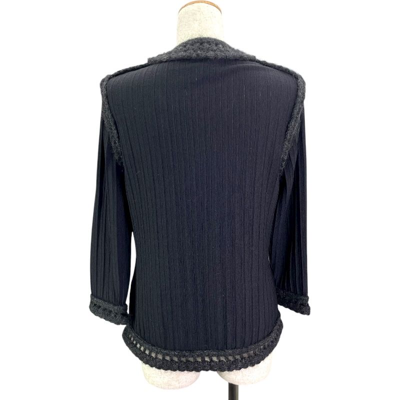 シャネル CHANEL ノー ニットカーディガン P39212 ブラック ウール レディース カーディガン