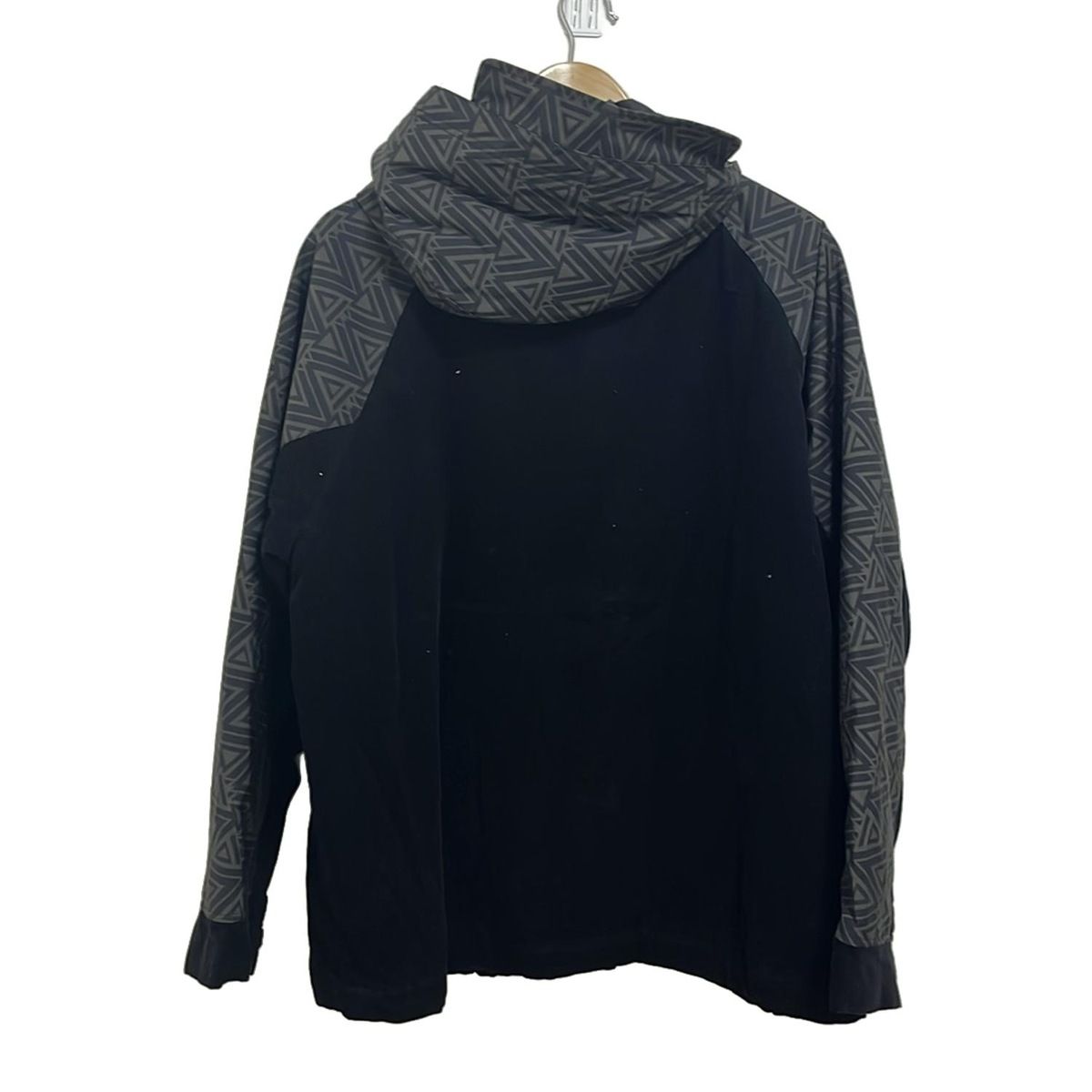 Indian インディアン ブルゾン サイズL メンズ - 黒×カーキ 長袖 コーデュロイ ジップアップ 中綿 冬