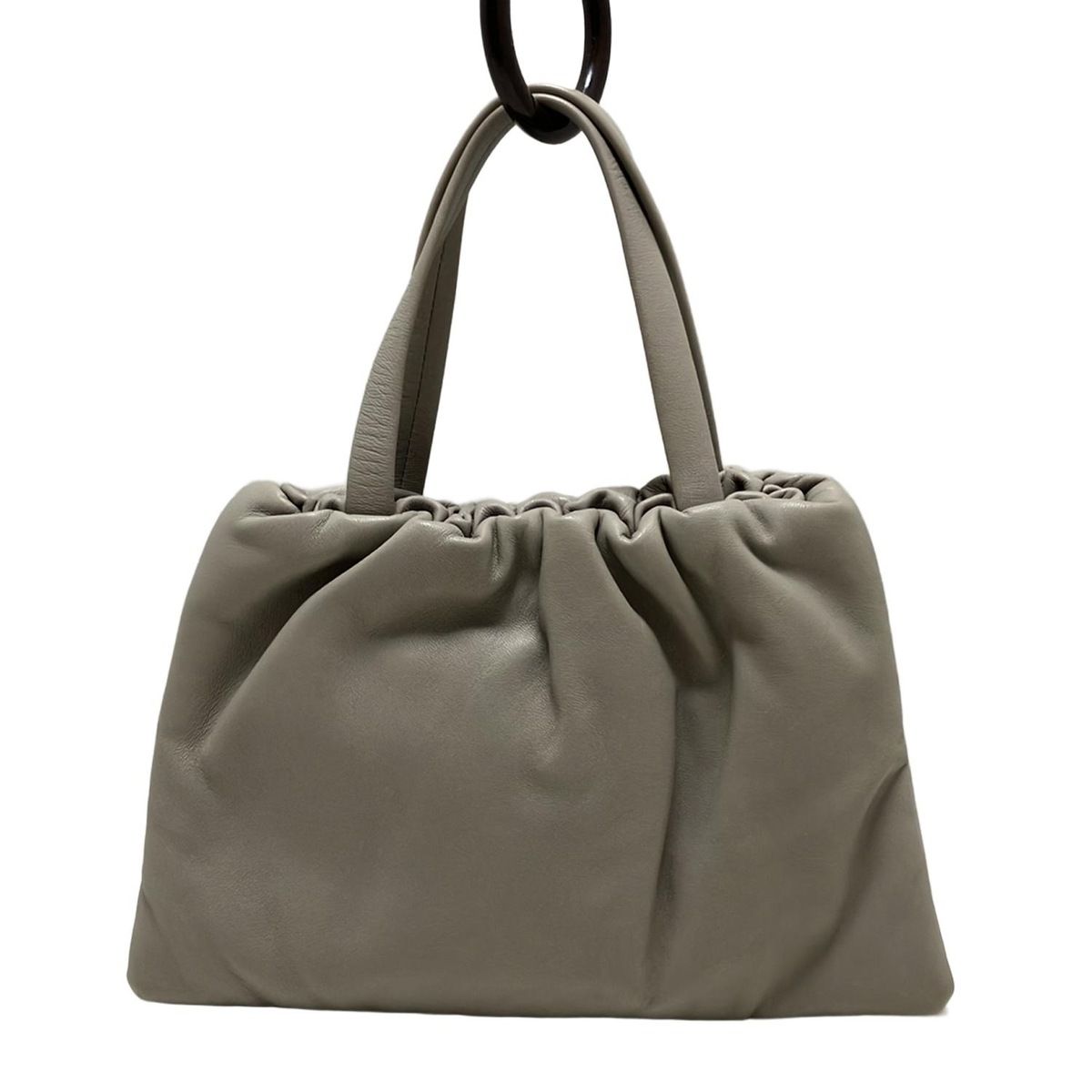 Aeta(アエタ) トートバッグ - グレーベージュ ミニバッグ レザー