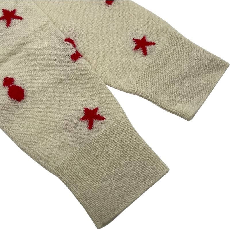  エルメス HERMES Poste Et Cavalerie カシミヤニットセーター アイボリー カシミヤ レディース セーター ニット セーター トップス