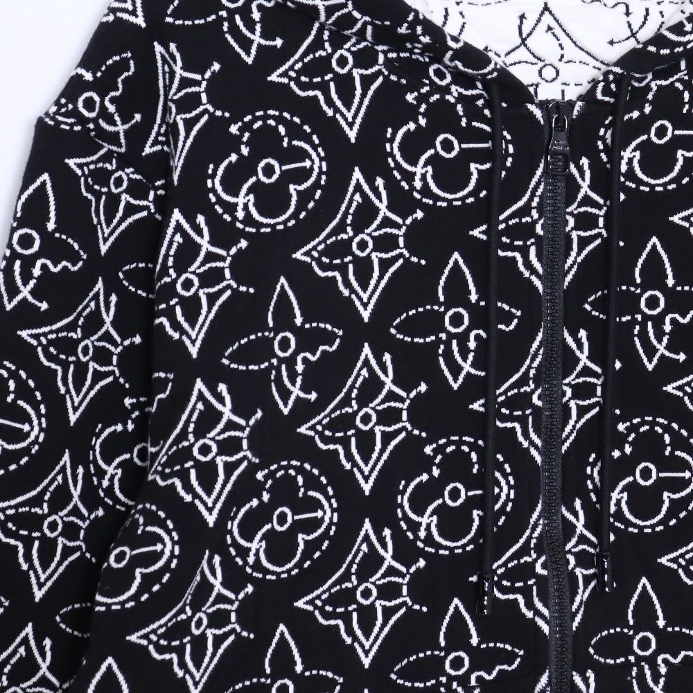 LOUIS VUITTON NBA フラワーキルテッド フーディ LOUIS VUITTON ルイヴィトン 衣類 ジップパーカー NBAストゥラティージ