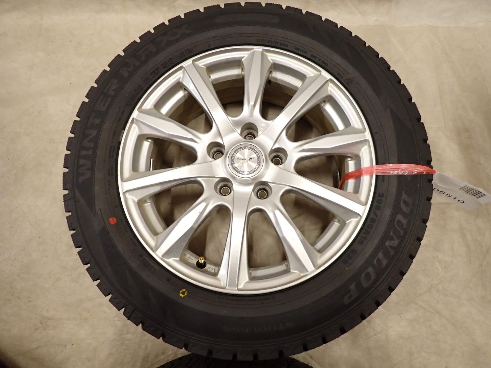  冬4本 製 会社宛 205 60 R 16 6 5 J 92 S ダンロップ WINTER MAXX WM 02 アルミ ノア ヴォクシー ステップ MAZDA 3 NO D 6510 16インチ タイヤ ホイールセット