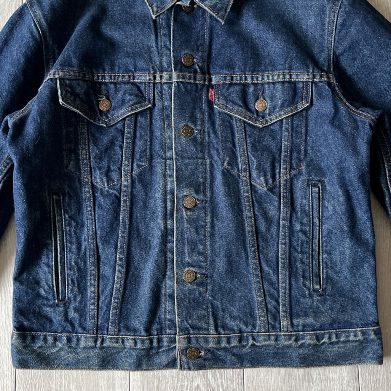 Levi's 70506-0217 Denim Trucker Jacket Tag 38 Made in USA Indigo