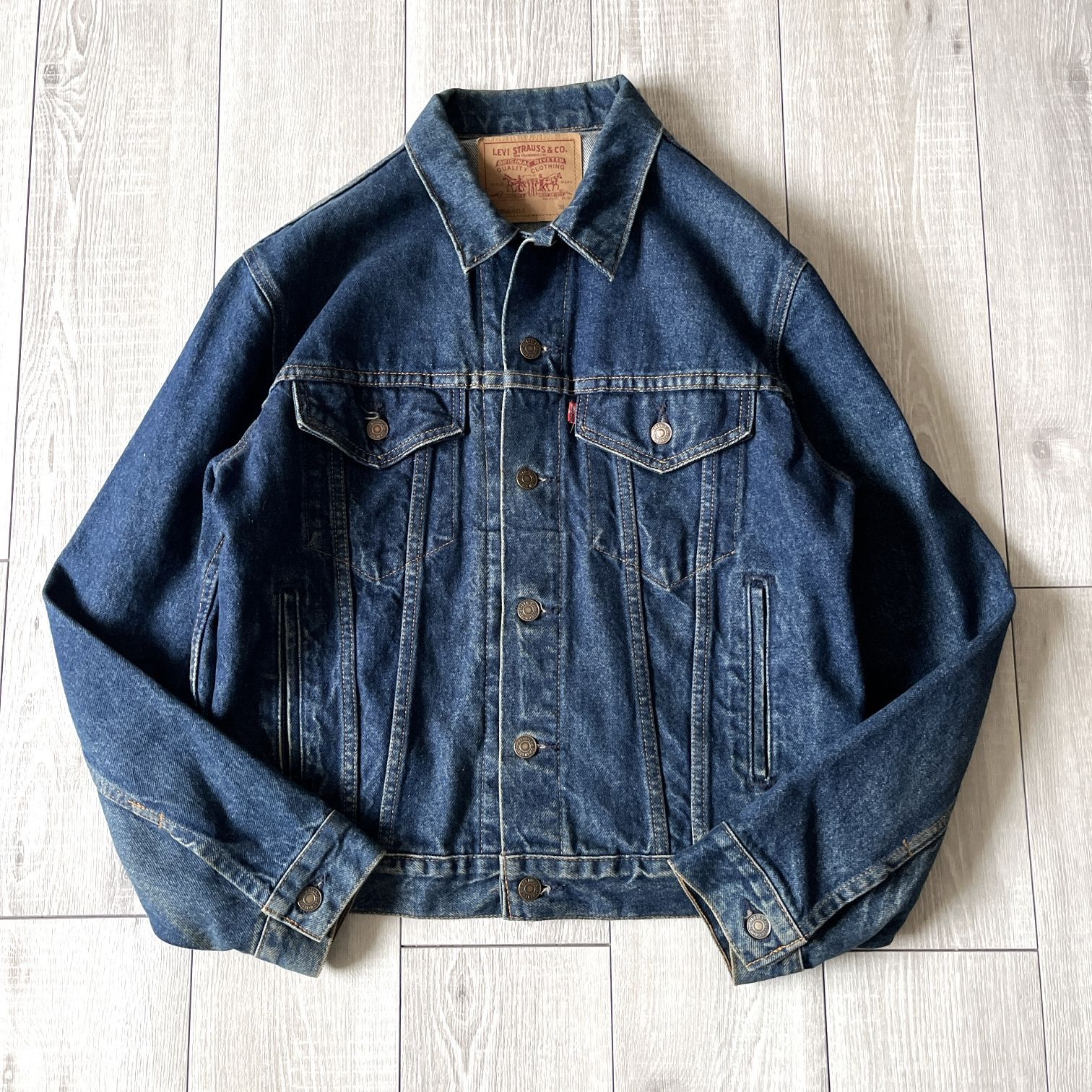 Levi s 70506-0217 Denim Trucker Jacket Tag 38 Made in USA Indigo リーバイス Gジャン 38 70506-0217 インディゴブルー