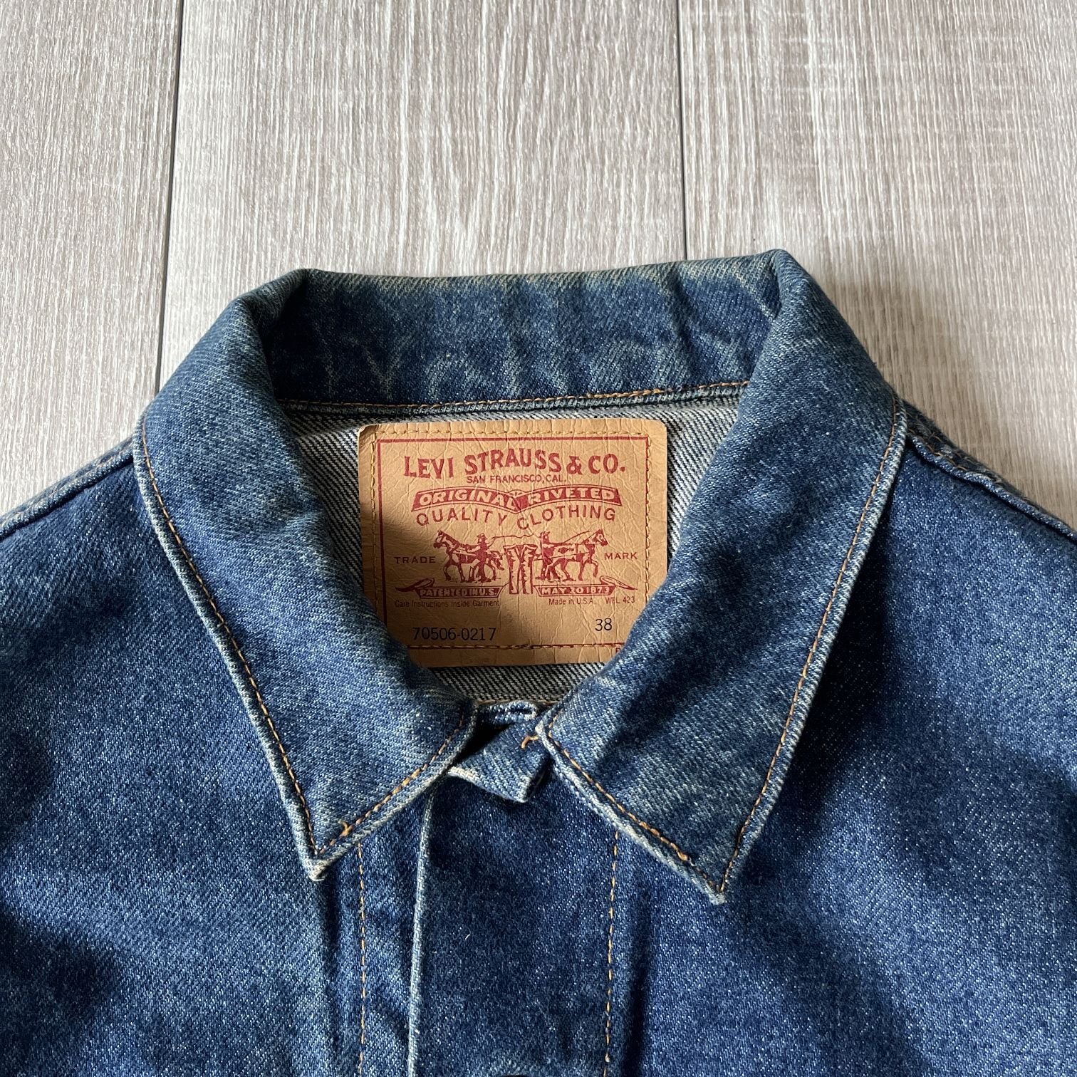 Levi‘s リーバイス　70506 0217 USA製　サイズ　38 Levi's 70506-0217 Denim Trucker Jacket Tag 38 Made in USA Indigo