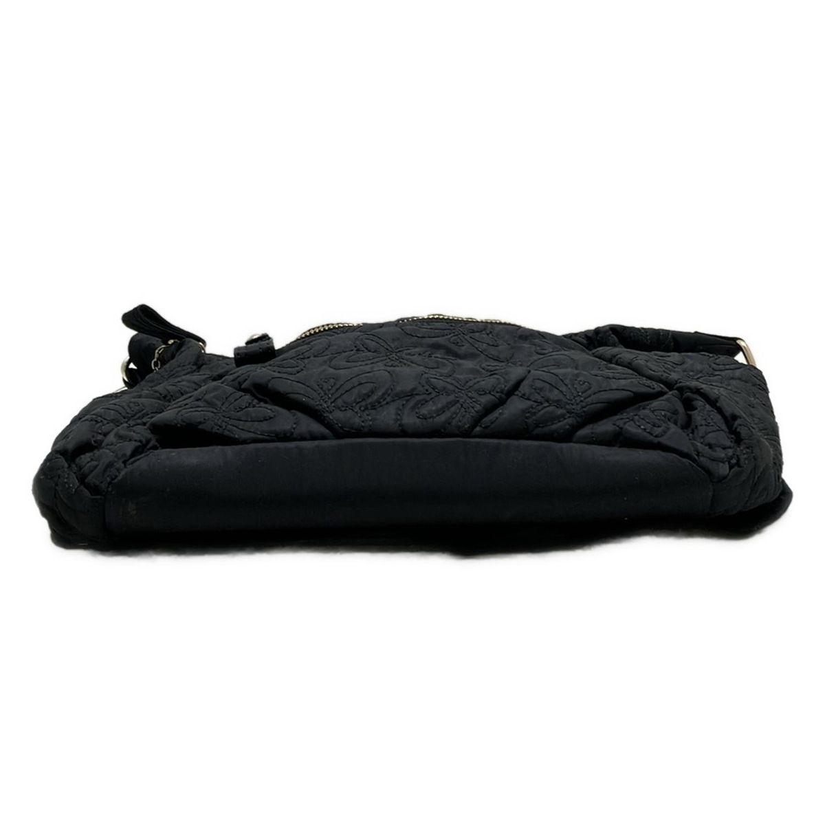 ANNA SUI(アナスイ) ショルダーバッグ - 黒 キルティング/バタフライ