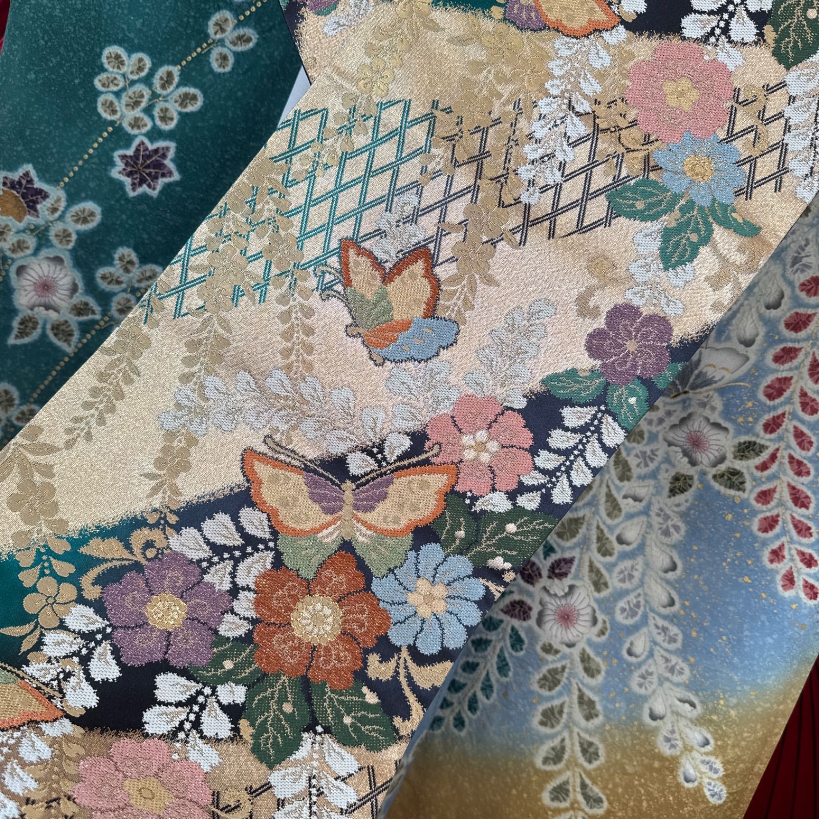 色打掛 正絹 万彩千寿のよろこび 鶴 打掛 花嫁衣裳 婚礼 良品