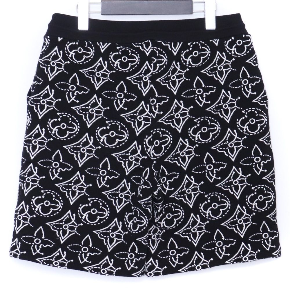 LOUIS VUITTON × NBA フラワーキルテッド ショートパンツ Mサイズ ブラック RM212M DM0 HLY19W