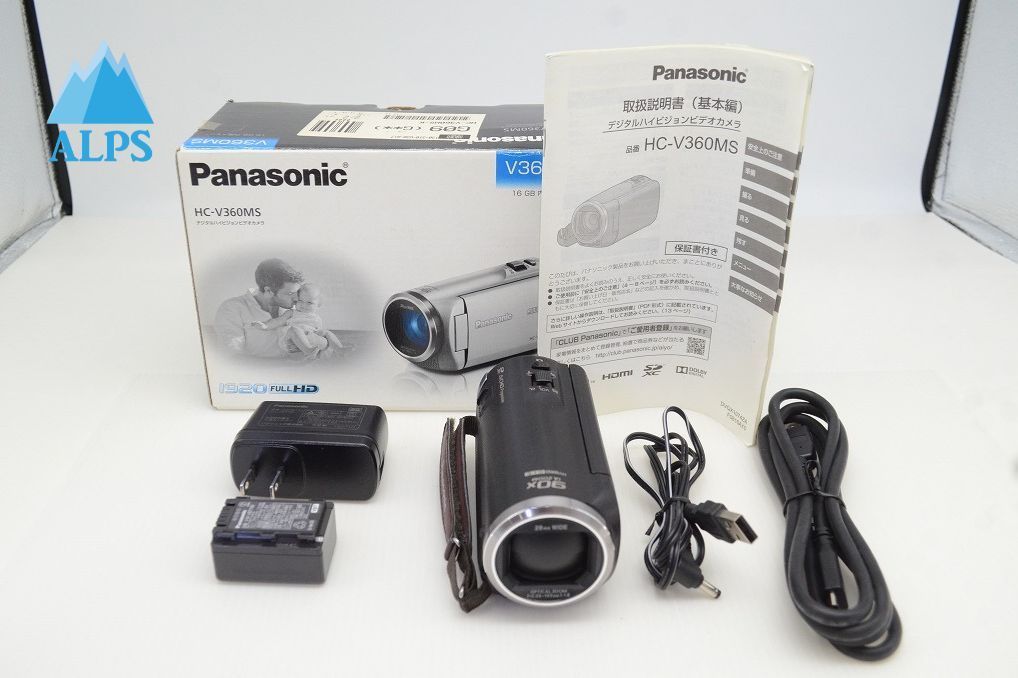 Panasonic パナソニック HC-V360MS デジタルビデオカメラ ブラック 元 251031ai