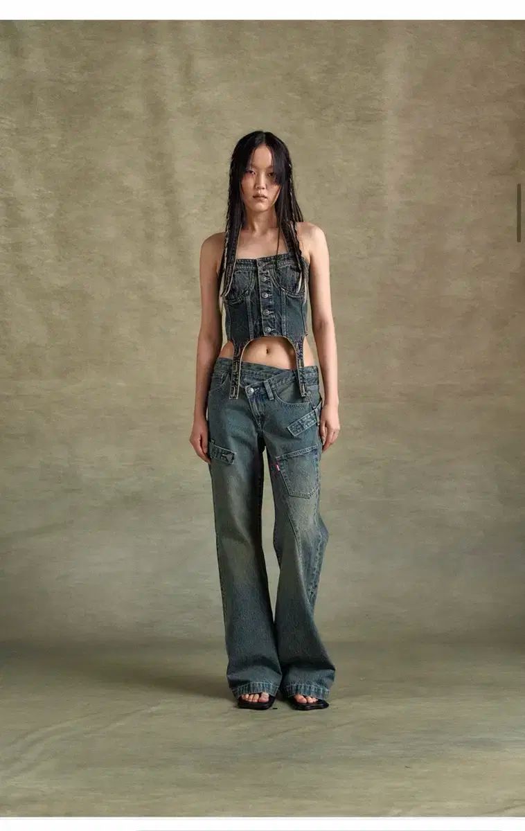 アンダースンベル リーバイス ウィメンズ オーバレイ ジーン ティンテッド Indigo 24FW 25サイズ