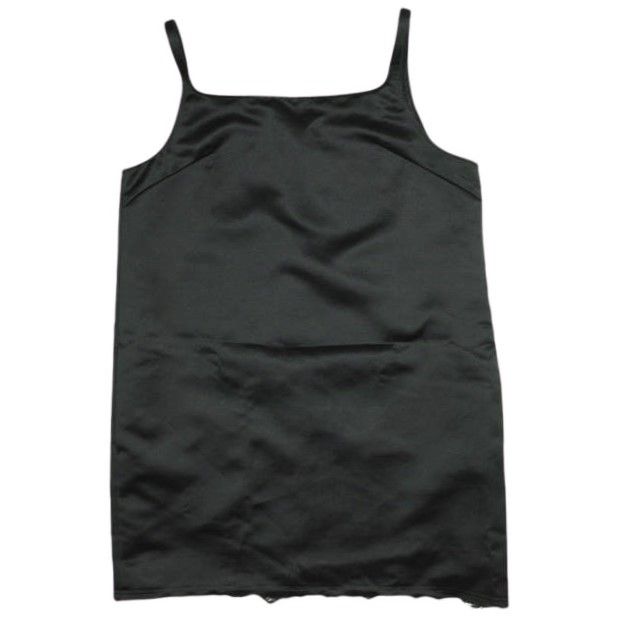 CITYSHOP シティショップ 25SS HEAVY SATIN MINI DRESS ヘビーサテンミニドレス 25040042823020 36 BLACK カットオフ キャミソール ワンピース トップス g24086