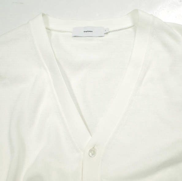 Graphpaper グラフペーパー 日本製 Suvin Cotton Oversized Cardigan