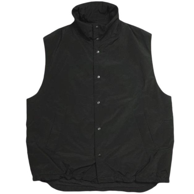 ATON エイトン TECHNO COTTON PADDED VEST テクノコットンパデッドベスト JKAGSW0905 06 L BLACK 中綿 定価86 900円 アウター g24033