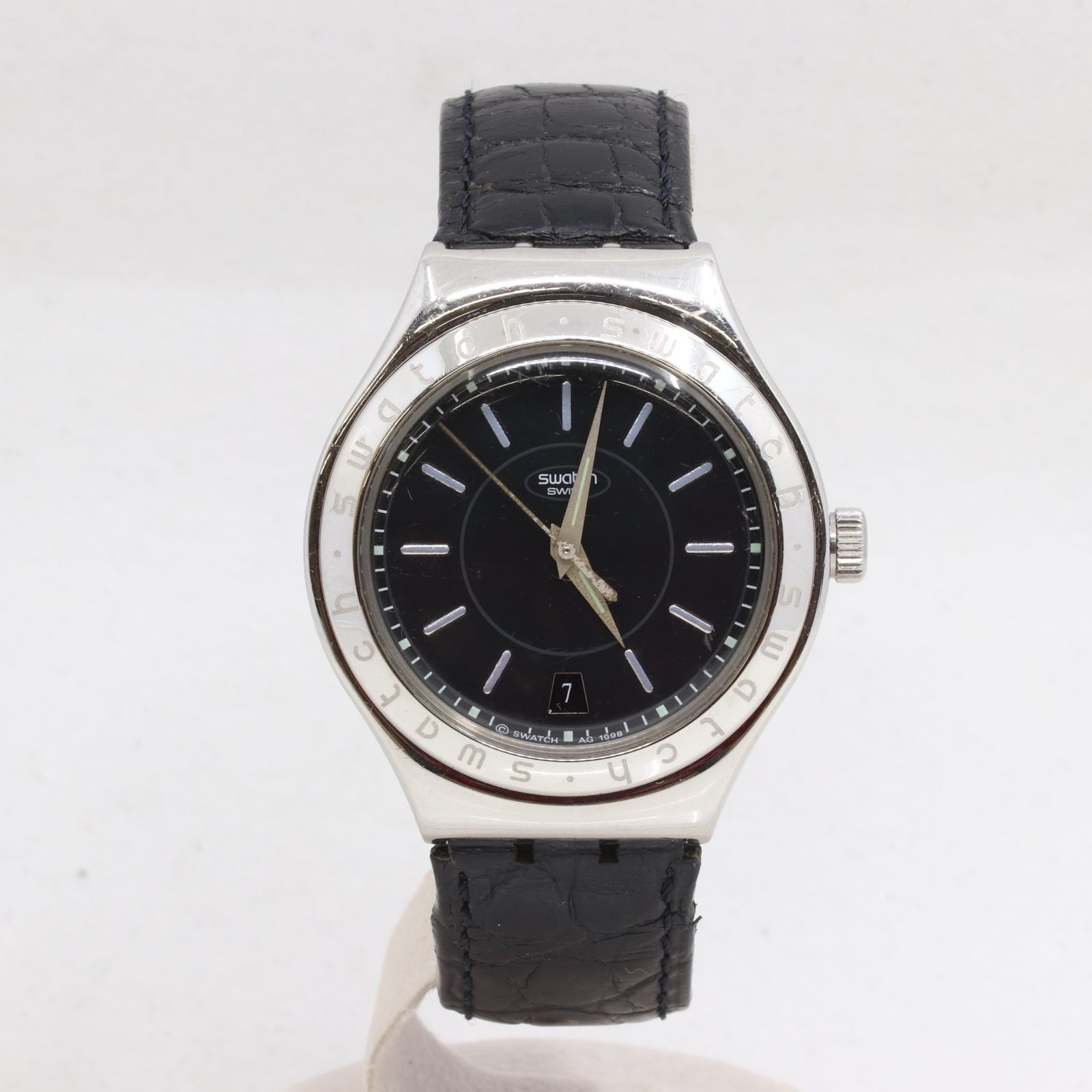 ITUW4QIQ3RNK SWATCH スウォッチ IRONY アイロニー AT 自動巻き 裏スケ メンズ 腕時計 レザーベルト ウォッチ