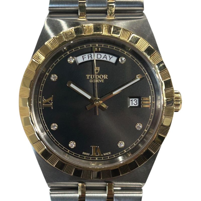 チューダー チュードル TUDOR ロイヤル 28603 ブラック K18 SS メンズ 腕時計