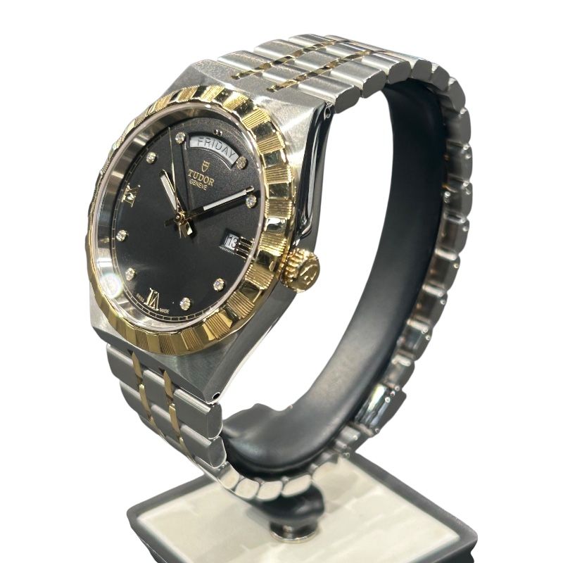チューダー チュードル TUDOR ロイヤル 28603 ブラック K18 SS メンズ 腕時計