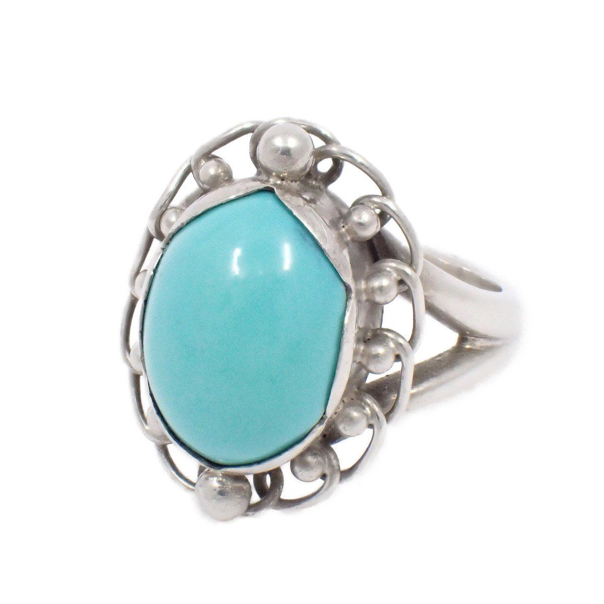GEORG JENSEN ジョージジェンセン 21 リング 指輪 シルバー925 ターコイズ 6 5号