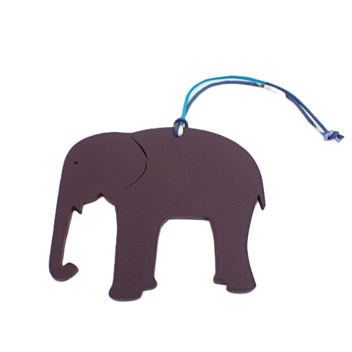 HERMES エルメス プティアッシュ 象 レッド系×ブラウン系