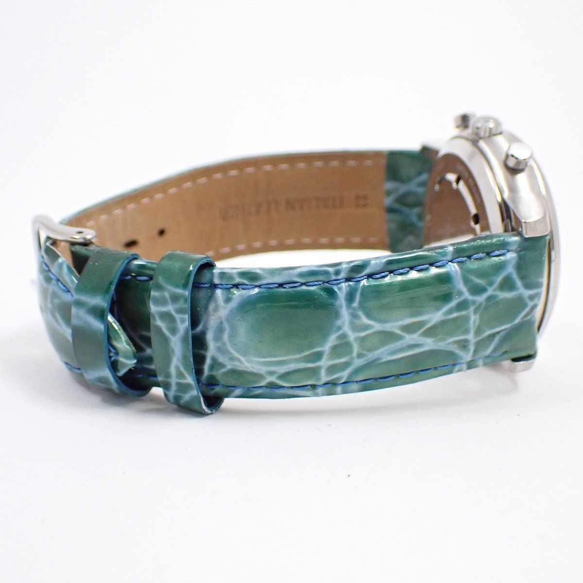  天賞堂 グランドコンプリケーション クォーツ メンズ 腕時計 白文字盤 社外ベルト 6770 T 003613 腕時計(クォーツ) 腕時計(アナログ)