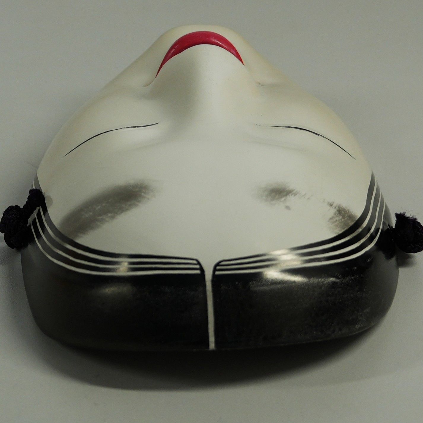 IM] 能面 陶器製 小面 若女 平安錦染 伝統工芸 美術工芸品 乙女 童女