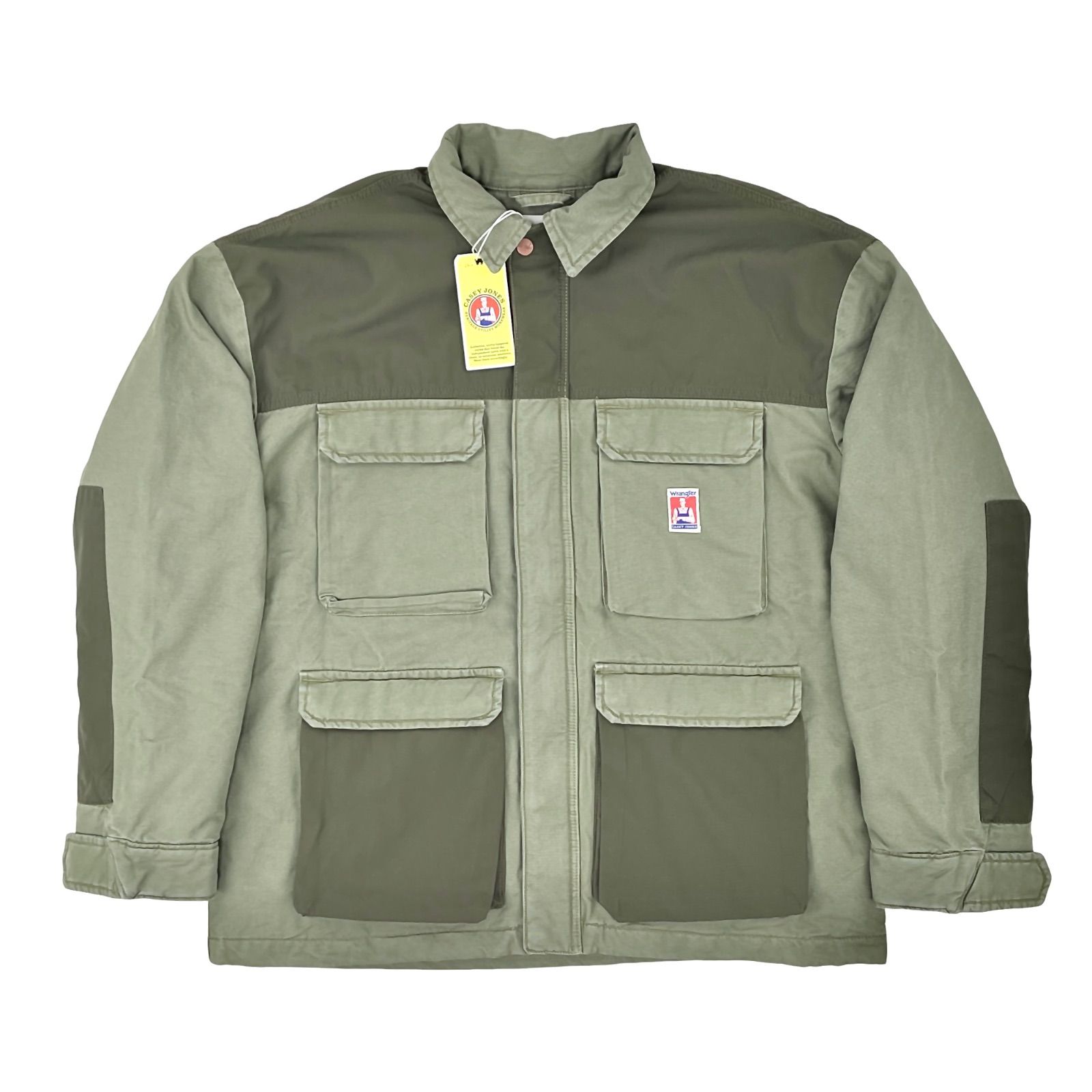 Wrangler ラングラー CASEY JONES ケーシージョーンズ 中綿 保温 防寒 ウォーム エイジング ウォッシュ カバーオール ウインター アウター ワークジャケット カーキ USサイズ クラシック オーセンティック ワイドフィット オーバーサイズ