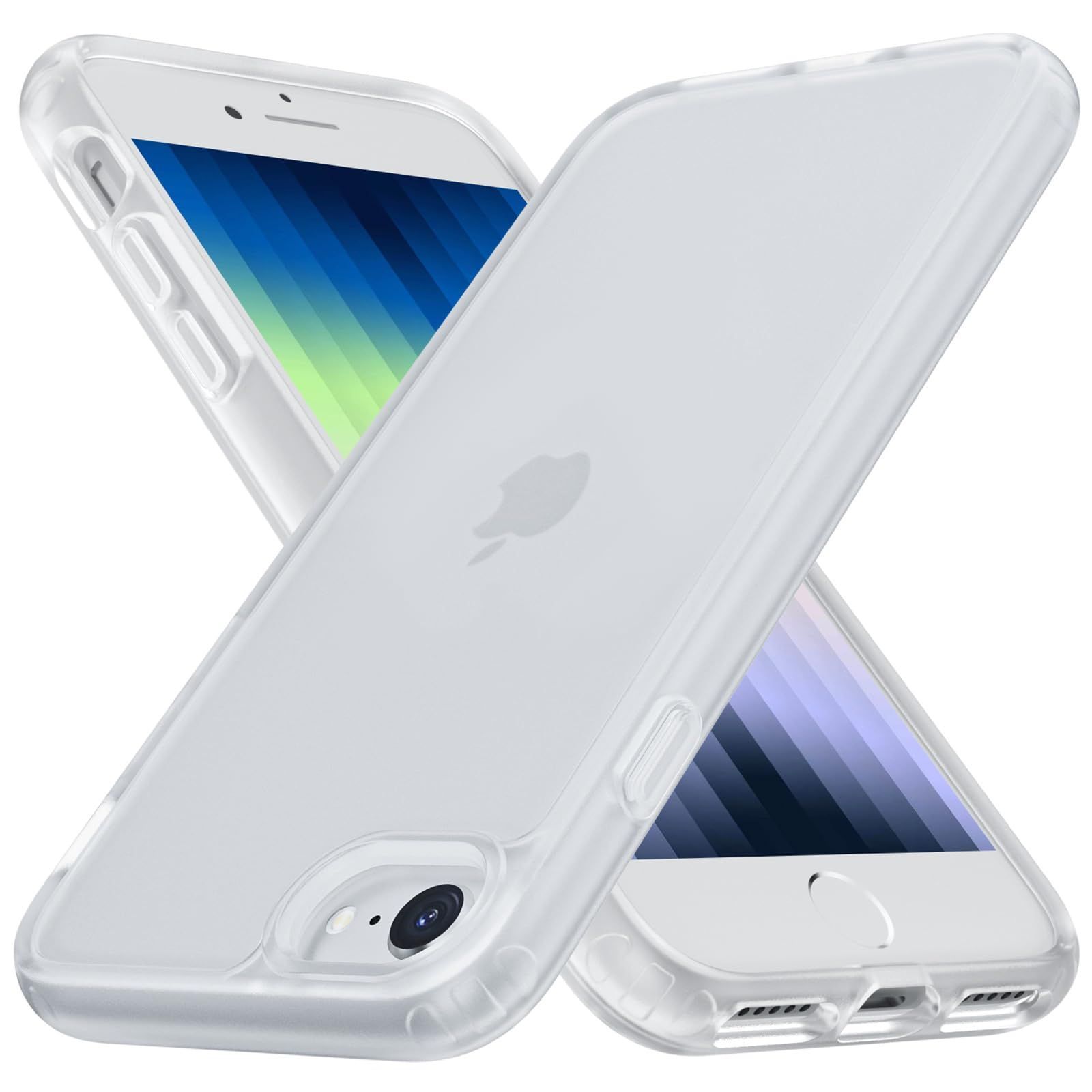 【在庫セール】iPhone 7/8/SE2/SE3 ケース 第3世代 第2世代 マット 半透明 スマホケース 米軍MIL規格 耐衝撃 iPhone SE2 SE3 ケース ワイヤレス充電 黄ばみなし 指紋防止 アイフォン SE3 SE2 7 8 用カバー 4. iPhone ケース SE 通用 (2020) アイフォン