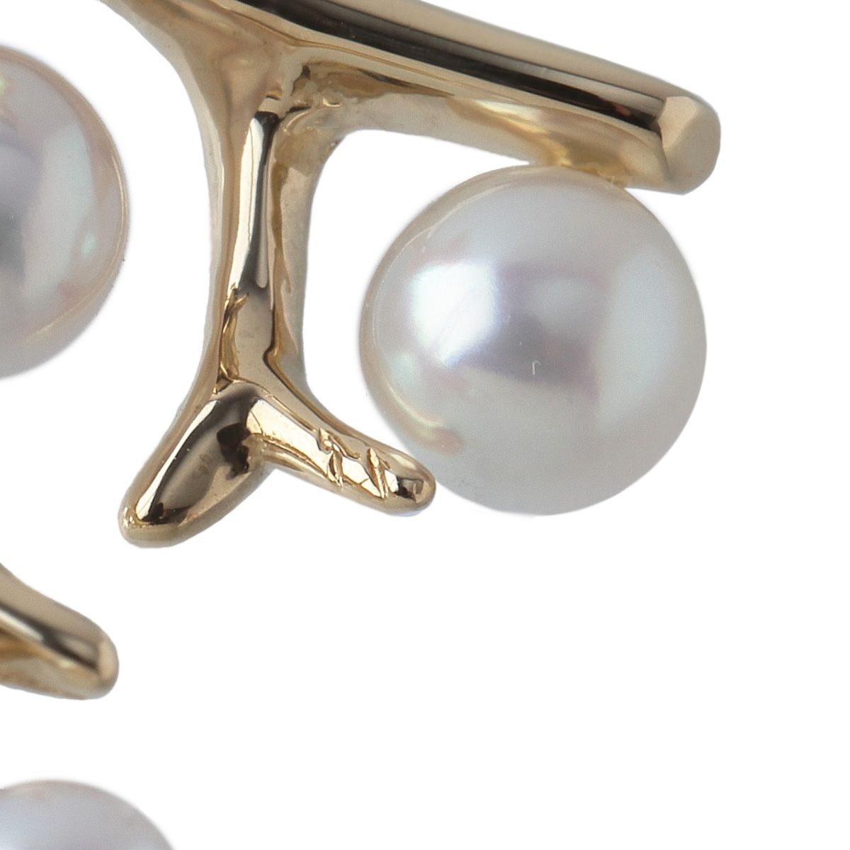 ミキモト パール ブローチ 幸福の木 スモール 現行モデル K18YG パール