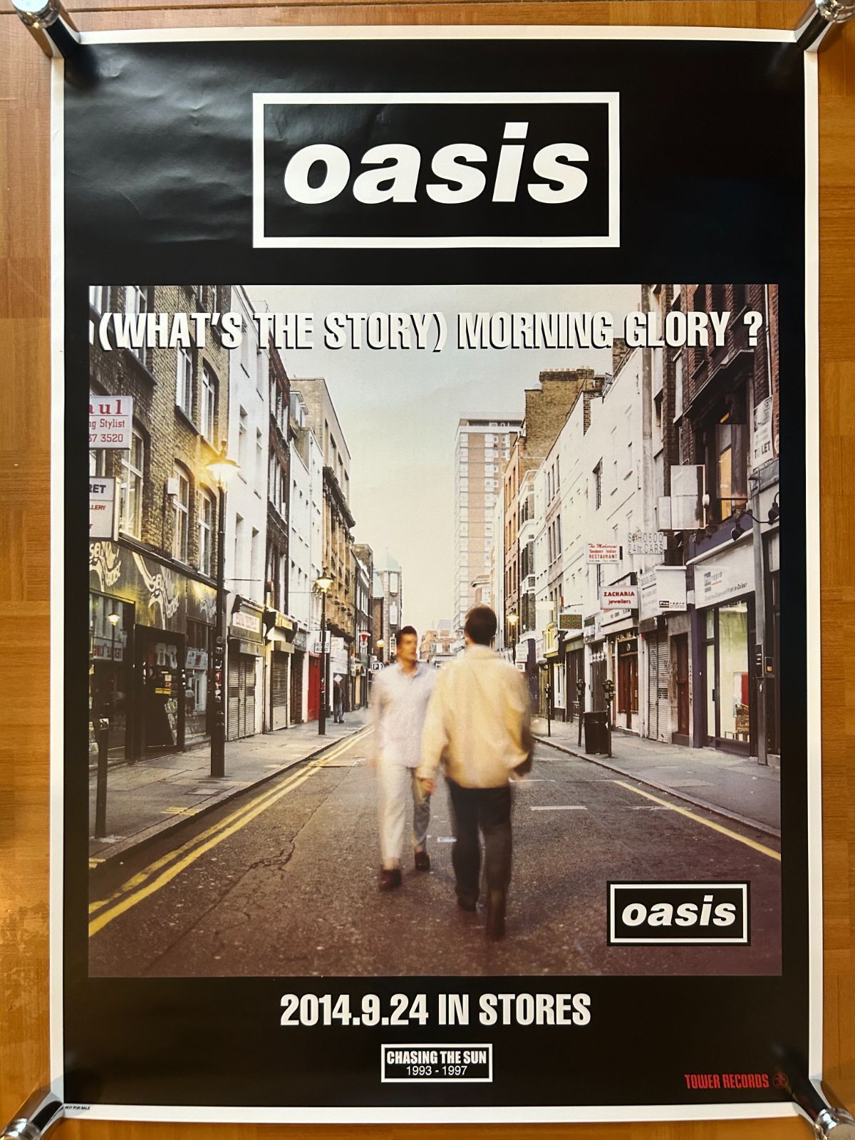 オアシス Oasis What s the Story Morning Glory 2014年 アルバム プロモーション用ポスター B2サイズ 515x728mm